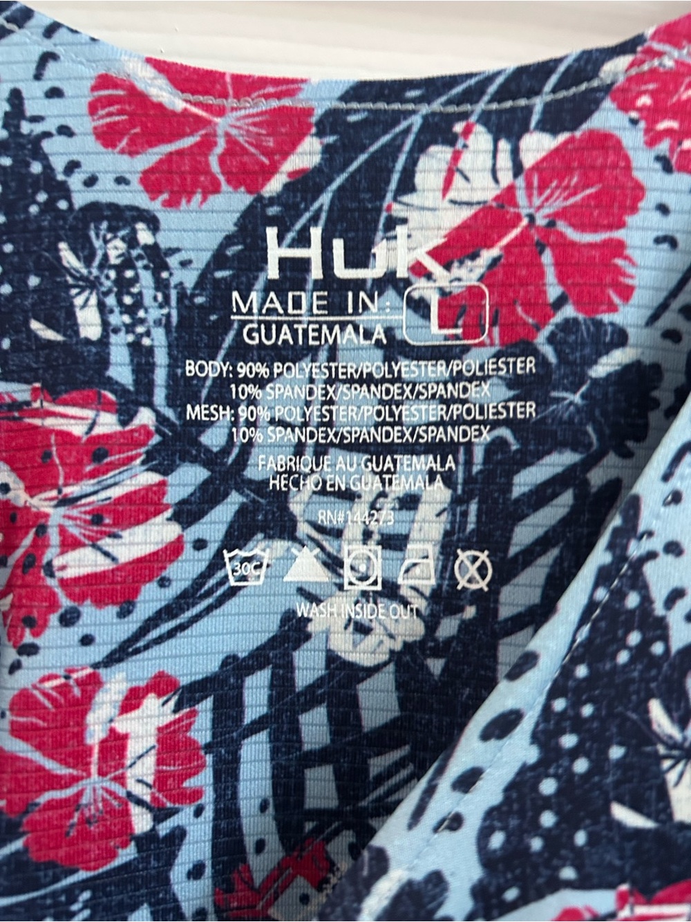 Huk Navy, Light Blue and Pink Floral Tank Dress - Picture 3 of 7